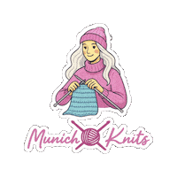 Knitting Festival Sticker by Munich Knits