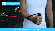 fitintennis fitness trainer elastic band tennis fitness resistance band exercise GIF