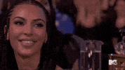 Kim Kardashian Smile GIF by MTV Movie & TV Awards