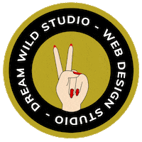 Hand Peace Sticker by Dream Wild Studio