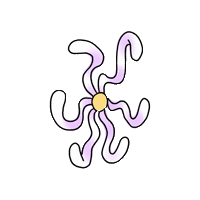 maaneskiold flower blomst maaneskiold Sticker