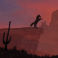 kiin animation drama horse sunset GIF