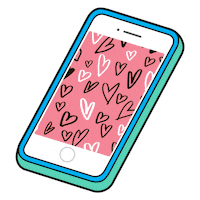 with love hearts Sticker by myposter