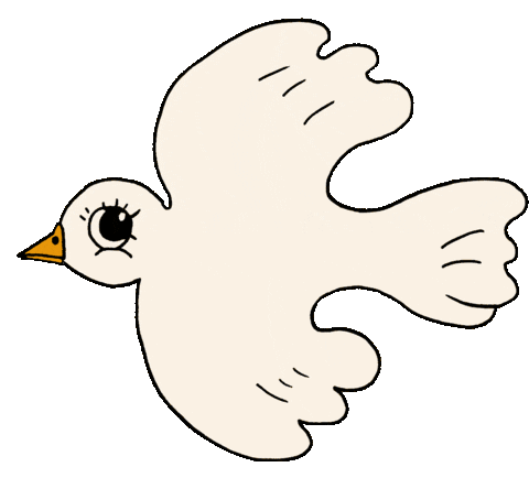 Peace Birds Sticker by Mini Rodini