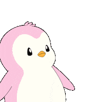 Green Flag Pink Sticker by Pudgy Penguins