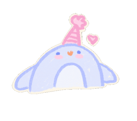 Happy Birthday Heart Sticker