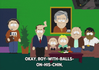 butters stotch crowd GIF by South Park 