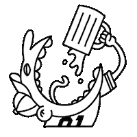 eatdrinkandbemerry eatdrinkandbemerry downthehatch Sticker