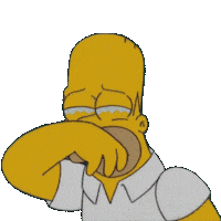 The Simpsons Crying Sticker