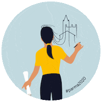 Illustration Parma2020 Sticker by Parma Capitale Italiana della Cultura 2020