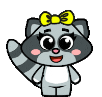 Racoon Dancing Sticker by Tiny Minies