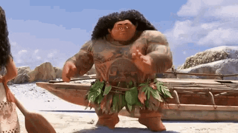 vankvenom giphyupload gun moana maui GIF