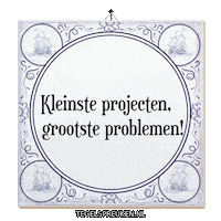 Humor Doorzetten Sticker by Tegelspreuken.nl