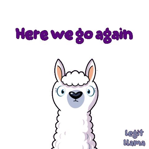 Here We Go Again Eye Roll Sticker by VeeFriends