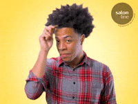 salonline reaction hair style look GIF