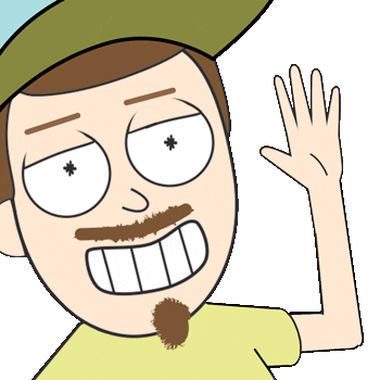 whoagain waving morty twitchbits mortimersmithsr Sticker