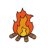 Fire Campfire Sticker