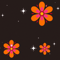 PurposeBloom women stars flowers spinning GIF