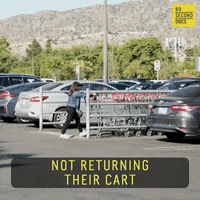 Shopping Cart Parking Lot GIF by 60 Second Docs