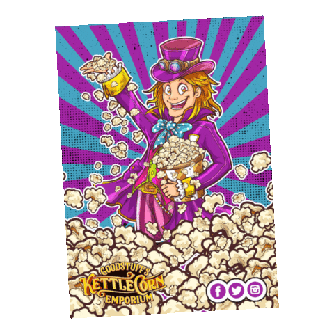 MrGoodstuff popcorn goodstuff kettle corn emporium kettle corn Sticker