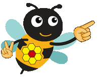 apisflora right bee honey flora Sticker