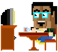pixel smile Sticker