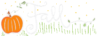 Fall Lettering Sticker by OneSquigglyLine