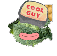 Cabbage Kohl Sticker