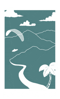 Zionparagliding paragliding parapente zionparagliding flycostarica Sticker