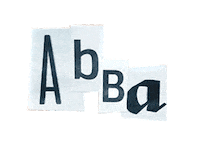 thaysebeckner abba abbaletter meuabba Sticker