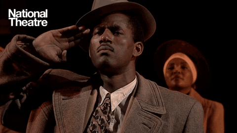 Black Man Salute GIF by National Theatre