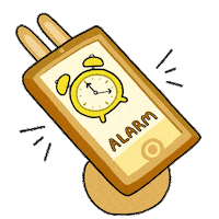 wake up phone Sticker by Bare Tree Media