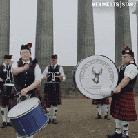 Marching Band Starz GIF by Men in Kilts: A Roadtrip with Sam and Graham