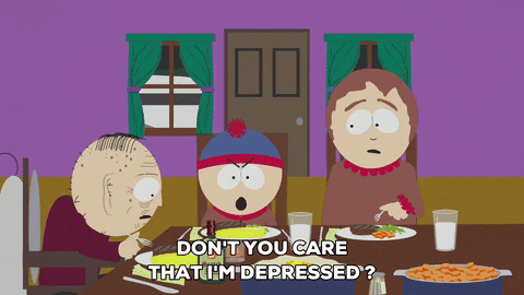 stan marsh depression GIF by South Park 