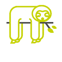 klickkomplizen tired sleeping sloth mude Sticker