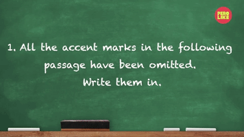 Accent Marks Have Been Omitted 
