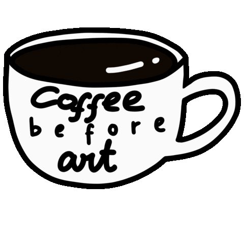 Cup Artresidency Sticker by Mabiang Seni