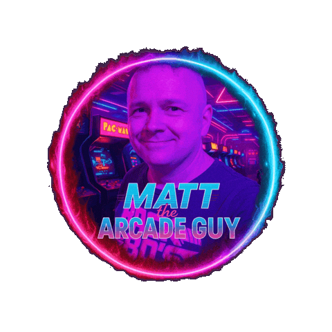 Video Games Vintage Sticker by Matt the Arcade Guy