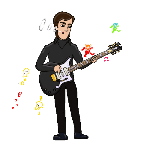 Grateful Dead Rock Sticker by mackelangelo