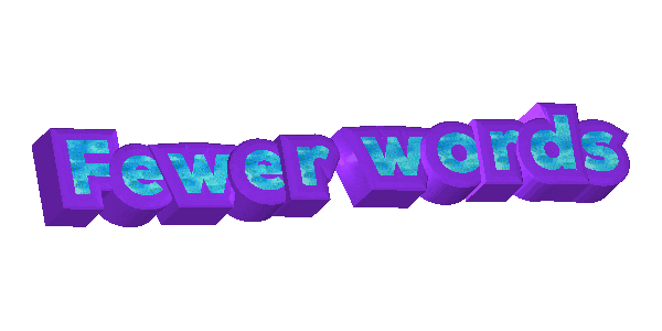 Fewer Words Sticker by Nat Vegel