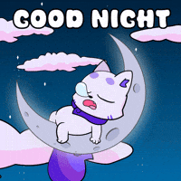 Tired Good Night GIF by Lucky Kat Studios