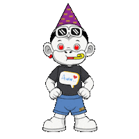 Birthday Party Drawing Sticker by Zhot
