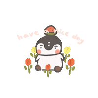 Have A Nice Day Penguin Sticker