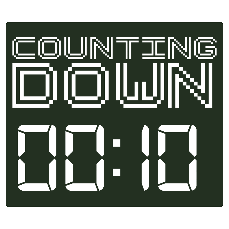 Counting Down Times Up Sticker by SportsManias