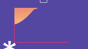 Celebrity gif. Inside an animated pink box against a deep purple background, St. Pedro gives us two peace signs and smiles before we cut to him laughing widely and then waving happily at us. 