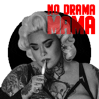 Mama Smoking Sticker by stefankokovic