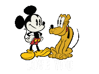 Happy I Love You Sticker by Mickey Mouse