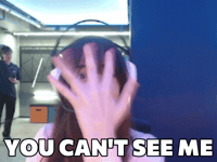 You Cant See Me Beautiful Girl GIF