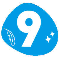 Star Number Sticker