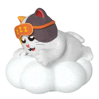 Tired Good Night Sticker by Liberty Cats Emojis
